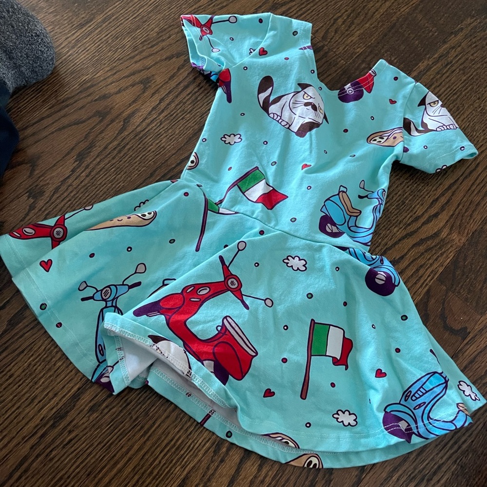 Disney Kids Dress - Blue with Red and White Accents